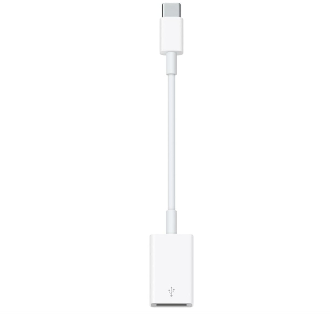 Matériels informatique adaptateur APPLE USB-C Mâle vers USB Femelle Blanc infinytech Réunion 01