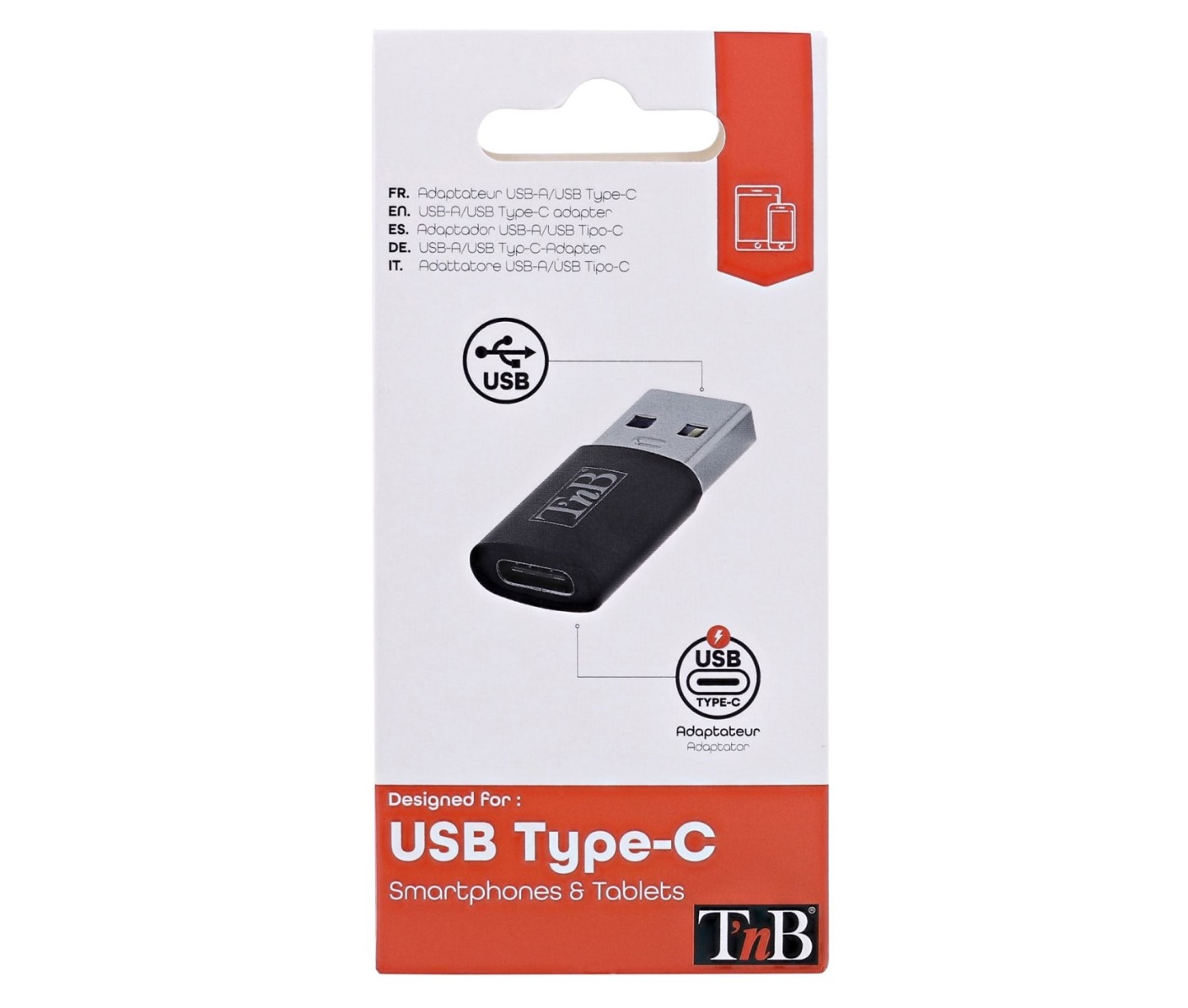 Matériels informatique adaptateur TNB USB Mâle vers USB-C Femelle infinytech Réunion 02