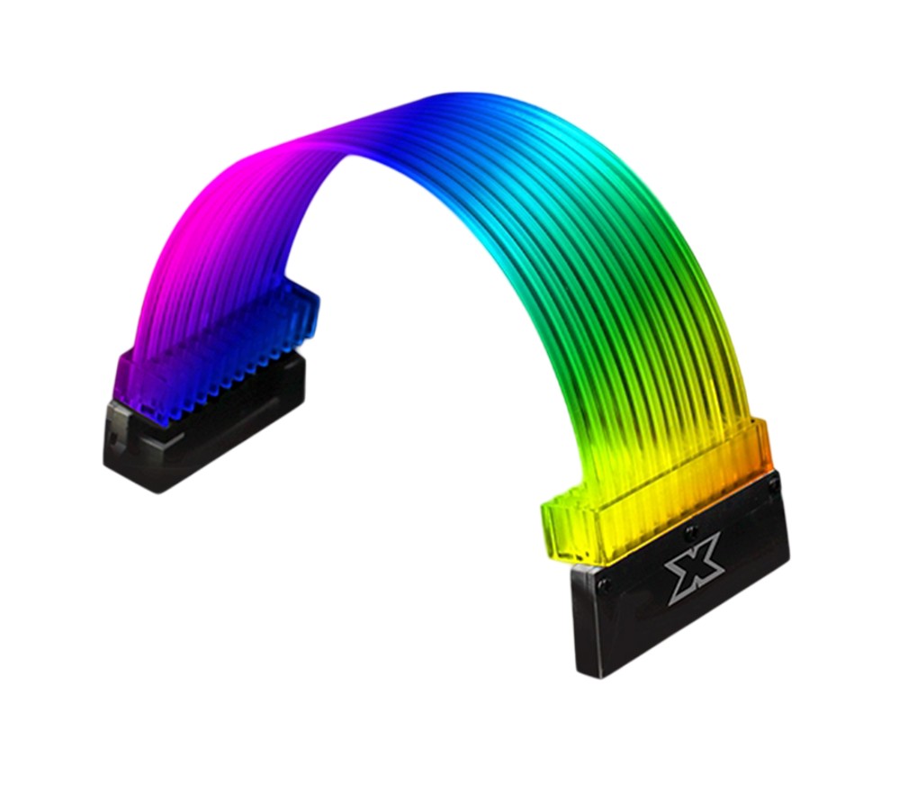Matériels informatique Cable extension 24 pin Xigmatek iCover RGB Transparent infinytech Réunion 01
