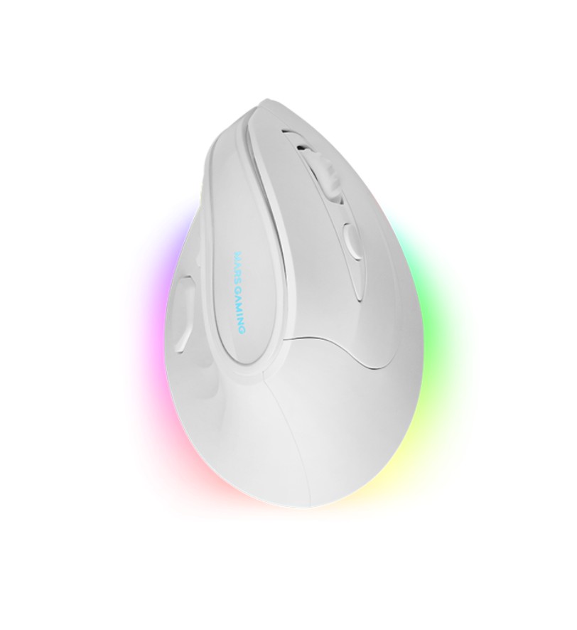Matériels informatique souris verticale MARS GAMING MM-SK Droitier Sans Fil Blanche infinytech Réunion 01