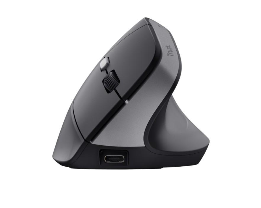 Matériels informatique souris ergonomique TRUST Bayo II Droitier Sans Fil Noire infinytech Réunion 02
