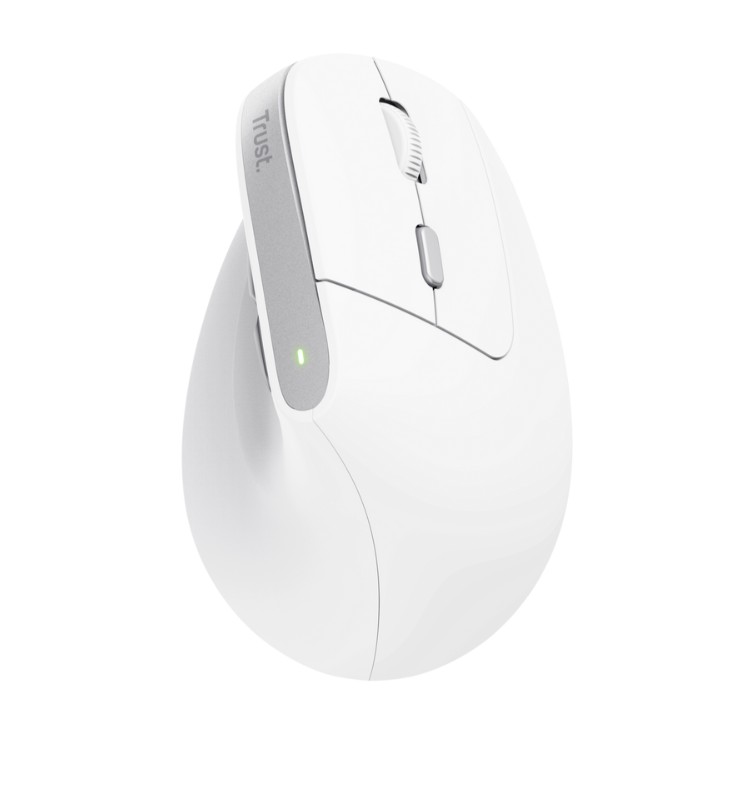 Matériels informatique souris ergonomique TRUST Bayo II Droitier Sans Fil Blanche infinytech Réunion 01