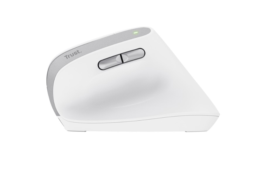 Matériels informatique souris ergonomique TRUST Bayo II Droitier Sans Fil Blanche infinytech Réunion 03
