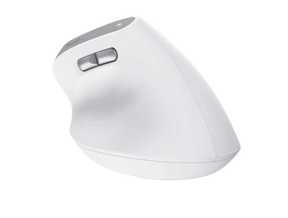 Matériels informatique souris ergonomique TRUST Bayo II Droitier Sans Fil Blanche infinytech Réunion 05
