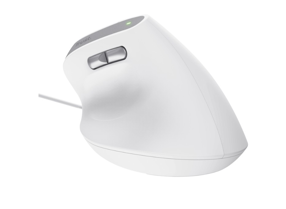 Matériels informatique souris ergonomique TRUST Bayo II Droitier Filaire Blanche infinytech Réunion 05
