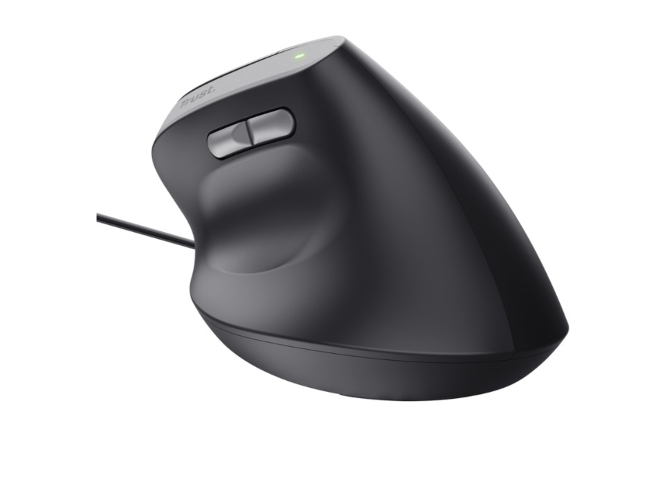 Matériels informatique souris ergonomique TRUST Bayo II Droitier Filaire Noire infinytech Réunion 05