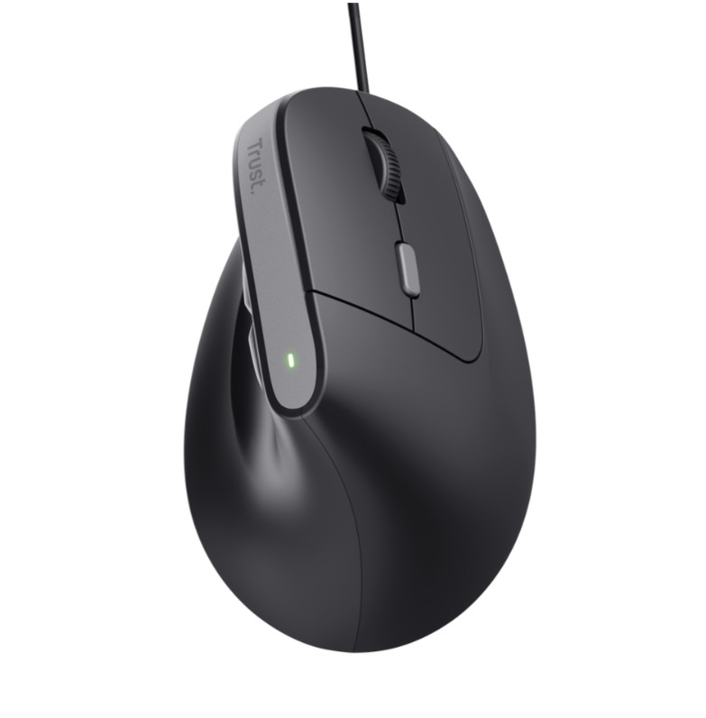 Matériels informatique souris ergonomique TRUST Bayo II Droitier Filaire Noire infinytech Réunion 01