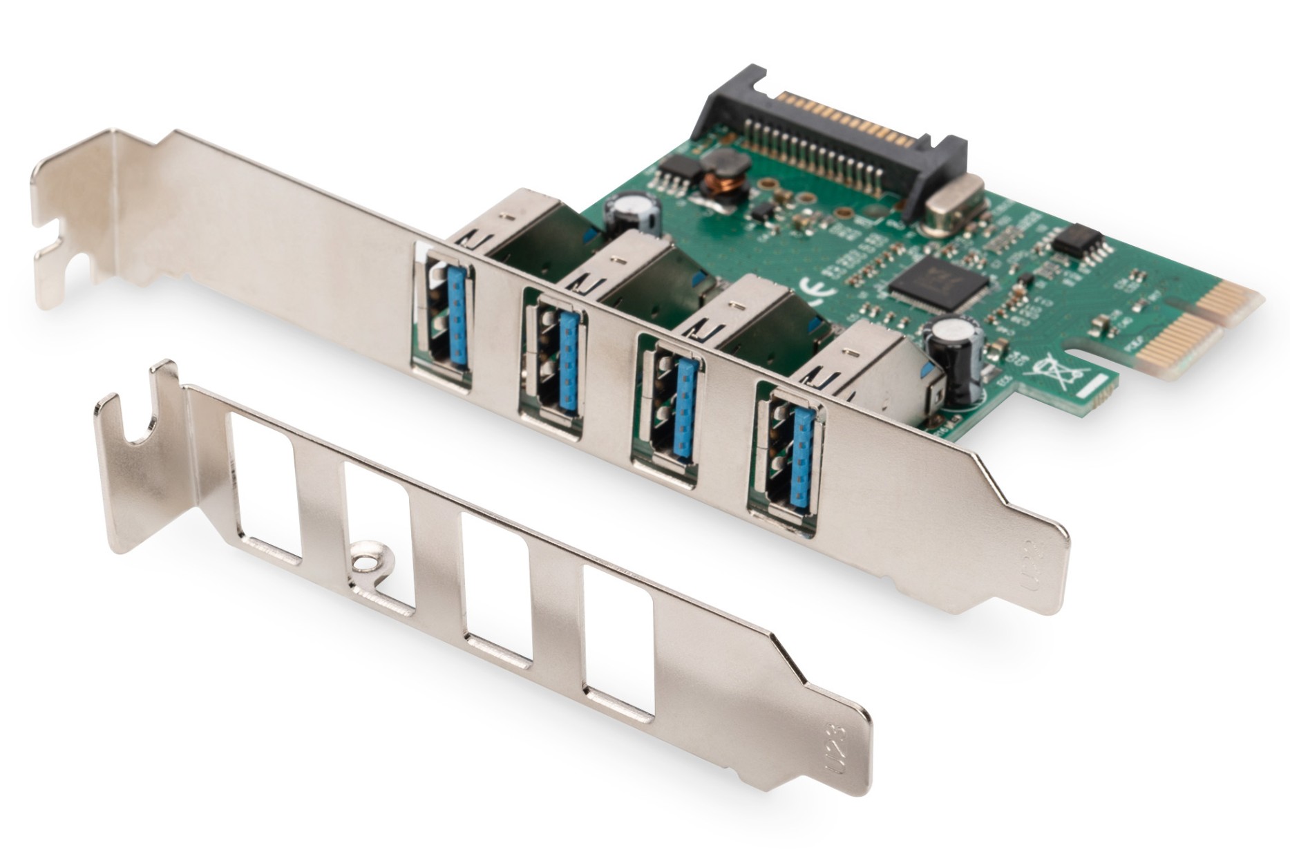 Matériels informatique carte PCIe DIGITUS DS-30221-1 4 ports USB 3.0 infinytech Réunion 01