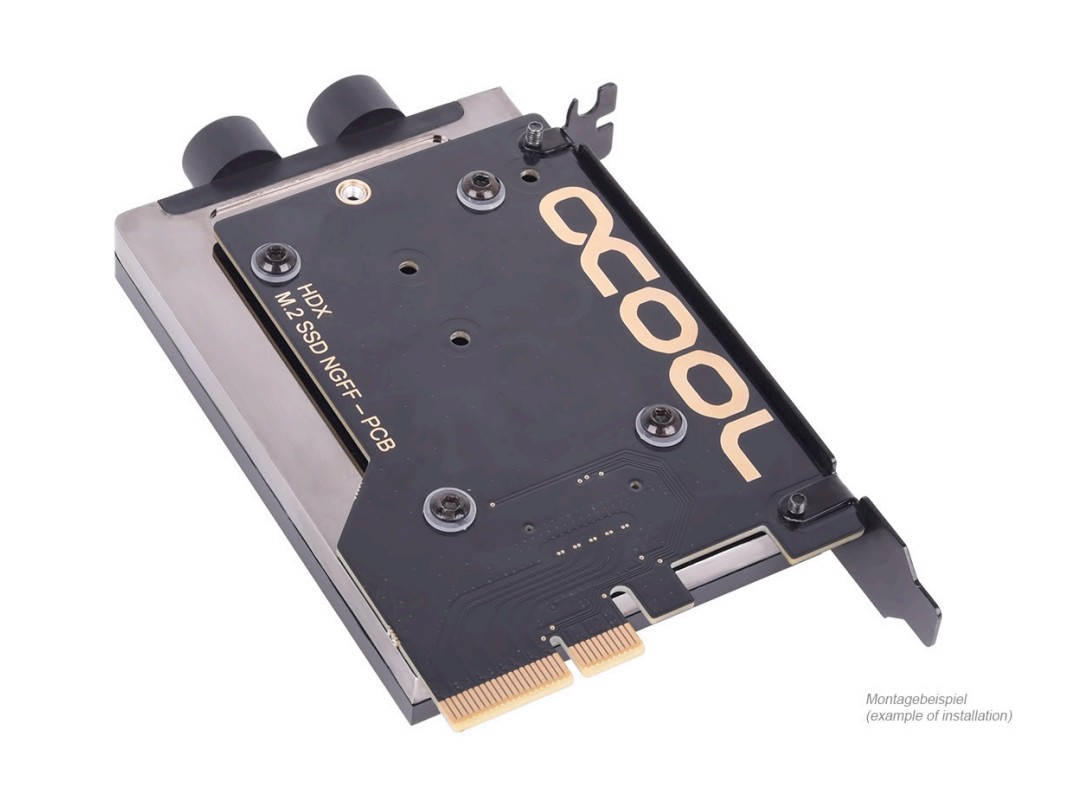 Matériels informatique Alphacool Eisblock HDX-3 PCIe 3.0 4x pour NVMe M.2 infinytech Réunion 01