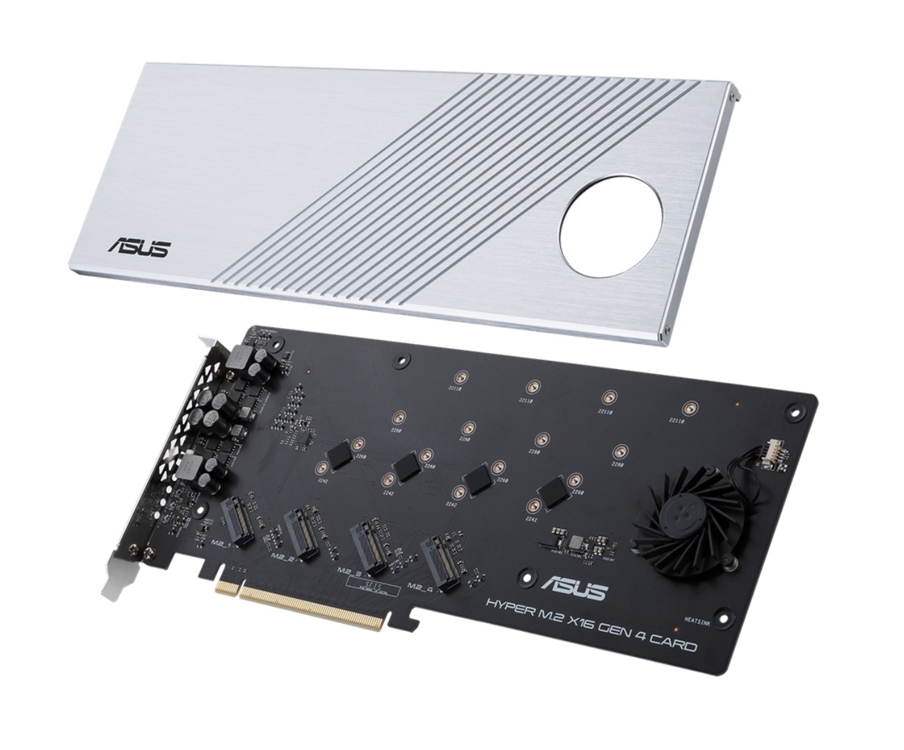 Matériels informatique ASUS Hyper M.2 x16 Gen4 pour M.2 NVMe infinytech Réunion 04