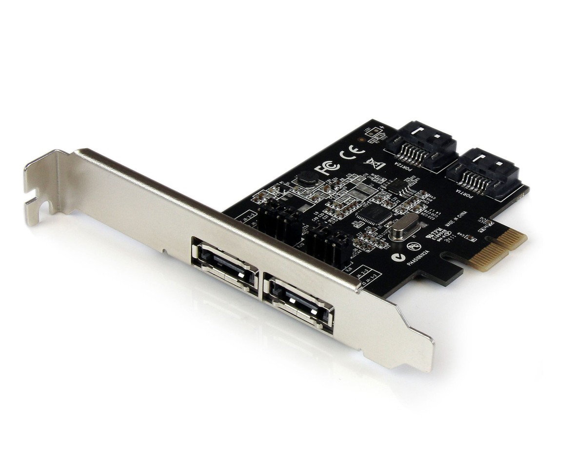 Matériels informatique STARTECH PEXESAT322I 2 ports SATA III et 2 Ports eSATA infinytech Réunion 01