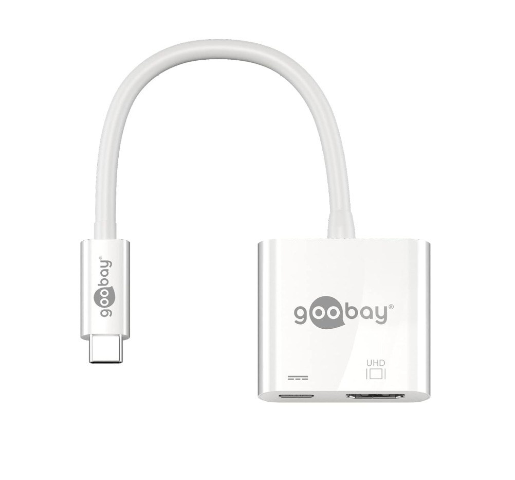 Matériels informatique adaptateur GOOBAY 62110 USB-C Mâle vers HDMI Femelle 4K Blanc infinytech Réunion 01