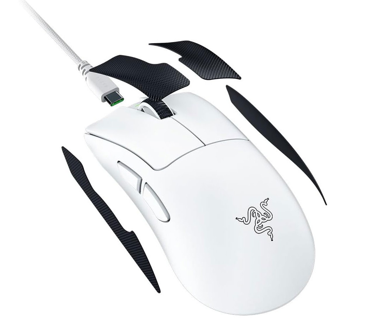 Matériels informatique souris RAZER DeathAdder V4 Pro Blanche infinytech Réunion 05