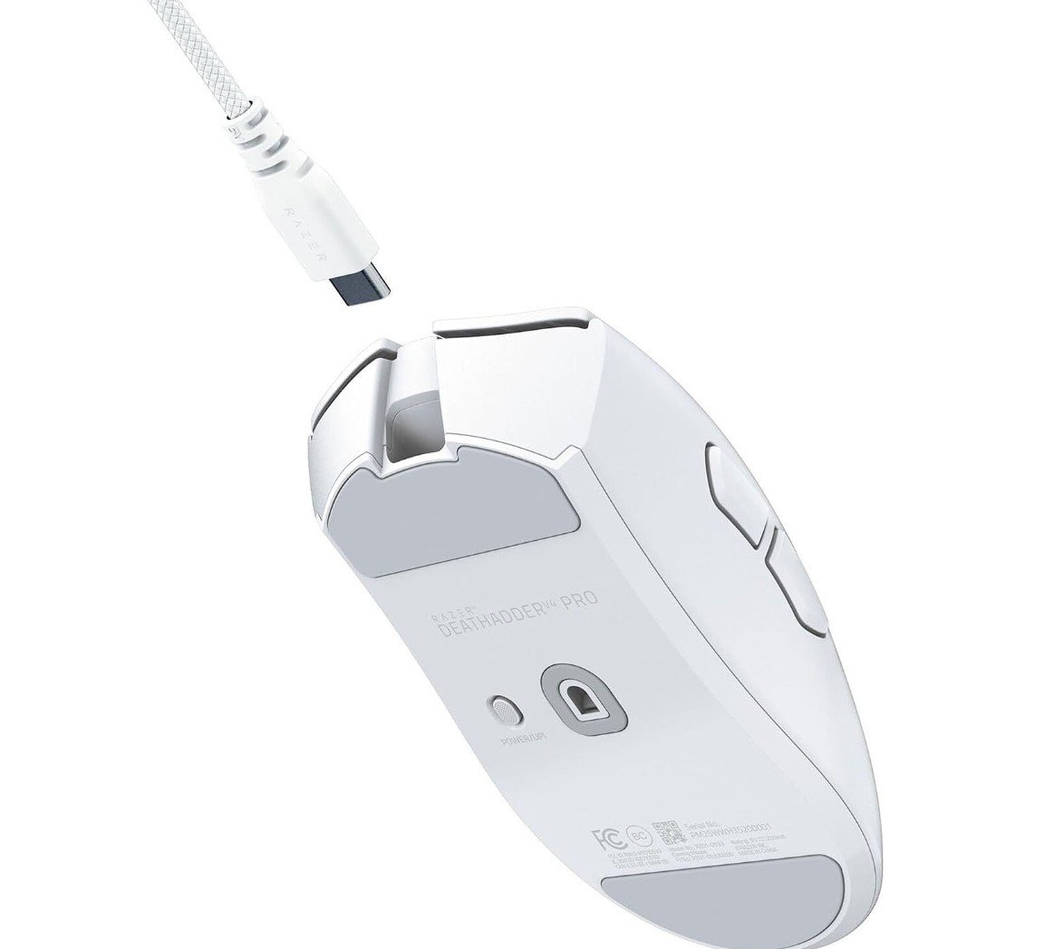 Matériels informatique souris RAZER DeathAdder V4 Pro Blanche infinytech Réunion 04