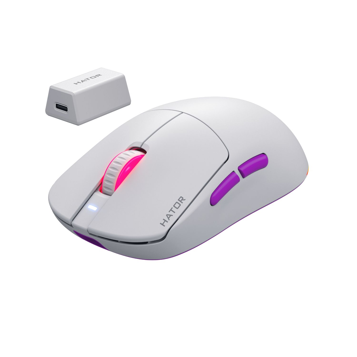 Matériels informatique souris HATOR Quasar 3 Ultra 8K Wireless Blanche infinytech Réunion 02