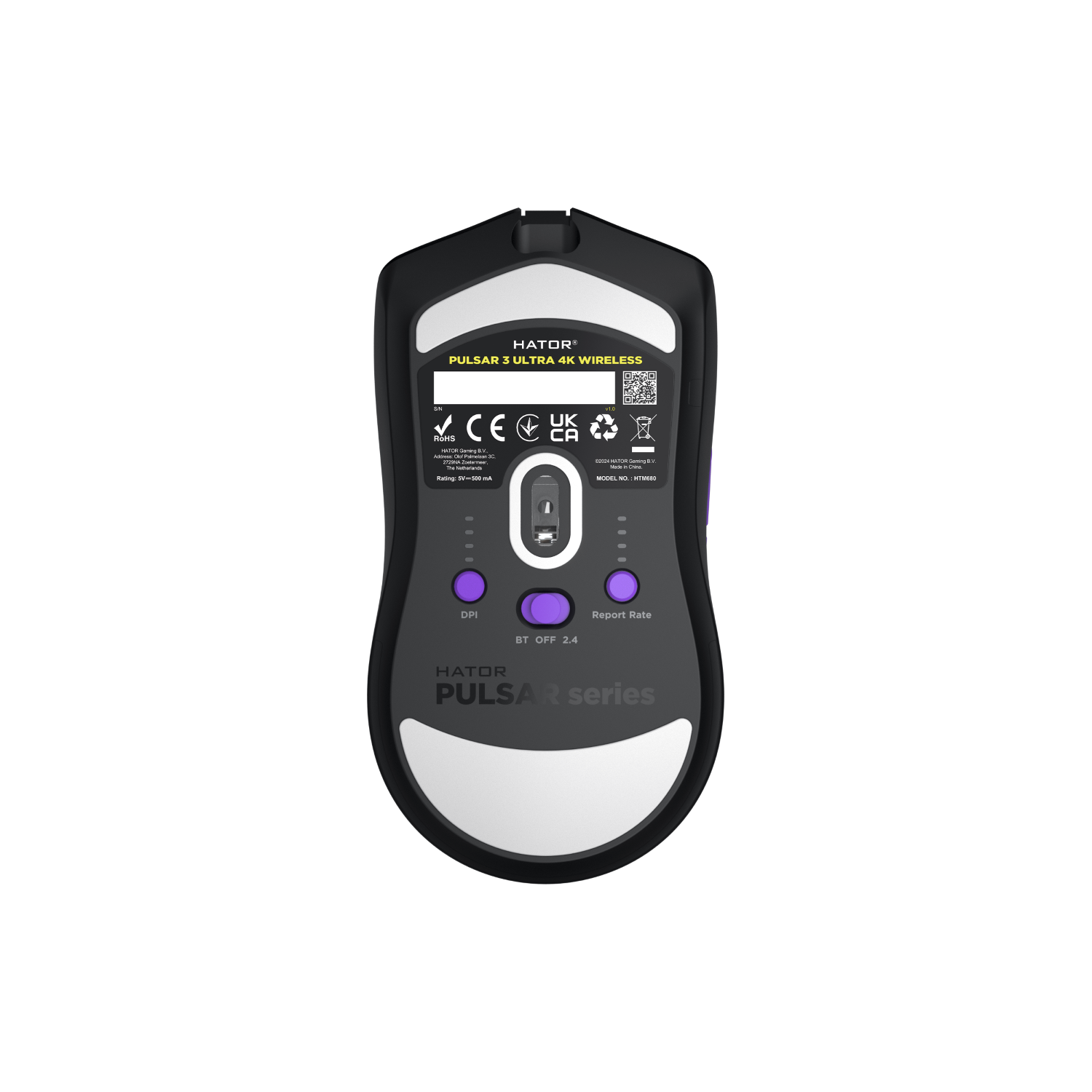 Matériels informatique souris HATOR Pulsar 3 Ultra 4K Wireless Noire infinytech Réunion 05