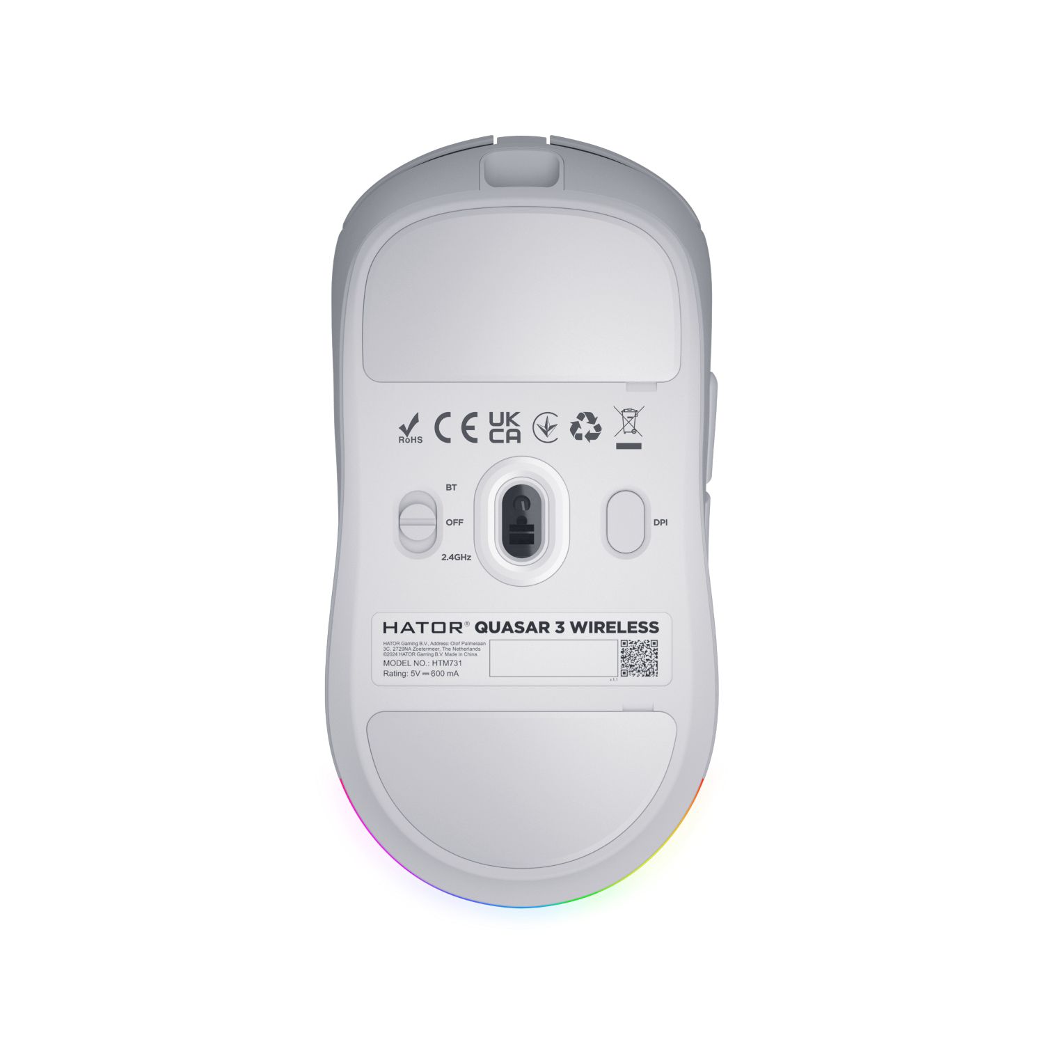 Matériels informatique HATOR Quasar 3 Wireless Blanche infinytech Réunion 05