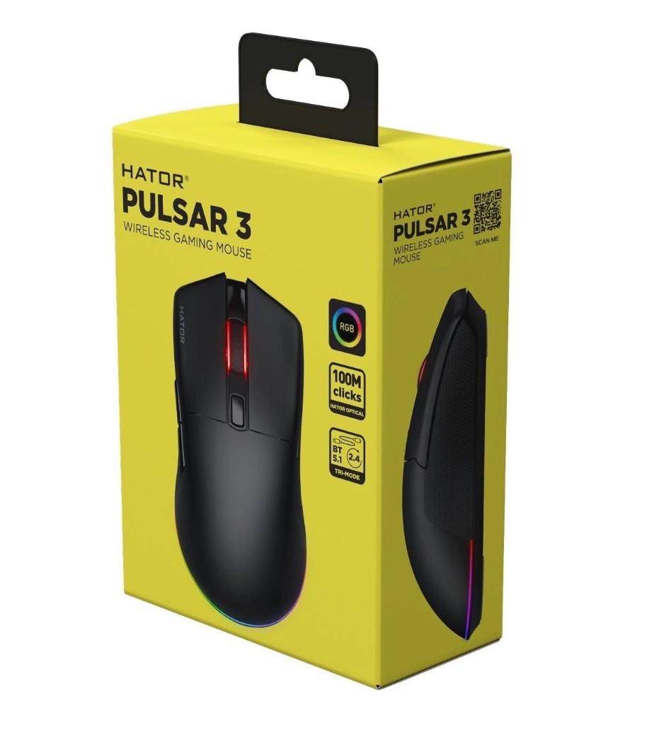 Matériels informatique HATOR Pulsar 3 Wireless Noire infinytech Réunion 02