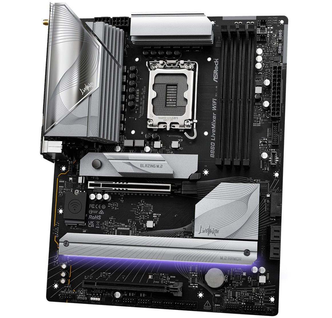 Matériels informatique ASRock B860 LiveMixer WiFi infinytech Réunion 04