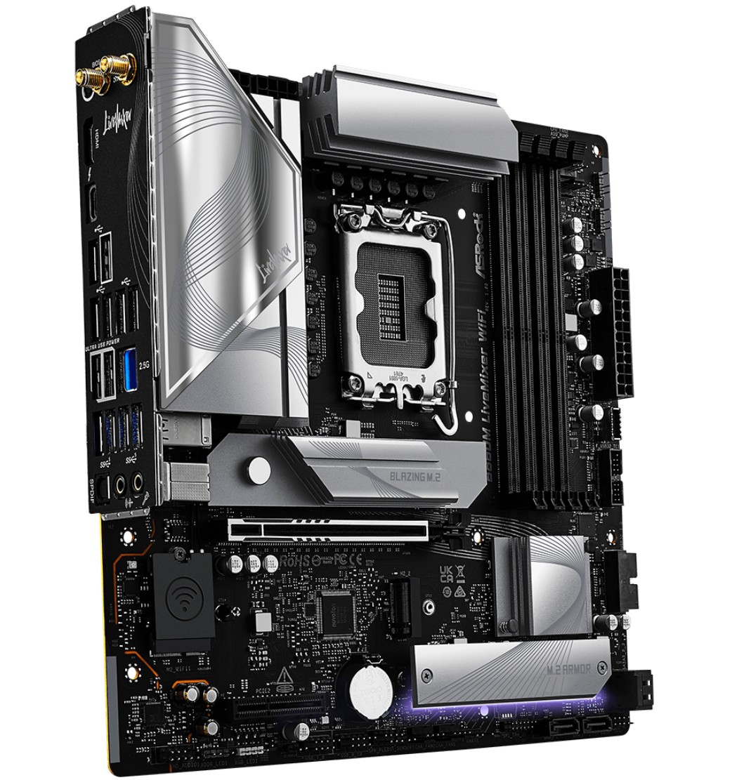 Matériels informatique ASRock B860M LiveMixer WiFi infinytech Réunion 03