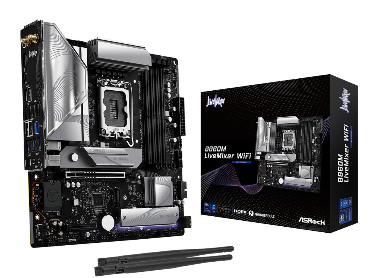 Matériels informatique ASRock B860M LiveMixer WiFi infinytech Réunion 01