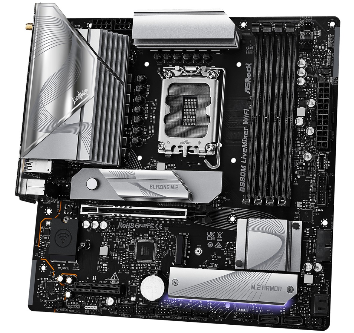 Matériels informatique ASRock B860M LiveMixer WiFi infinytech Réunion 04
