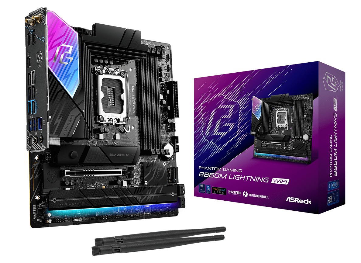 Matériels informatique ASRock B860M Lightning WiFi infinytech Réunion 01
