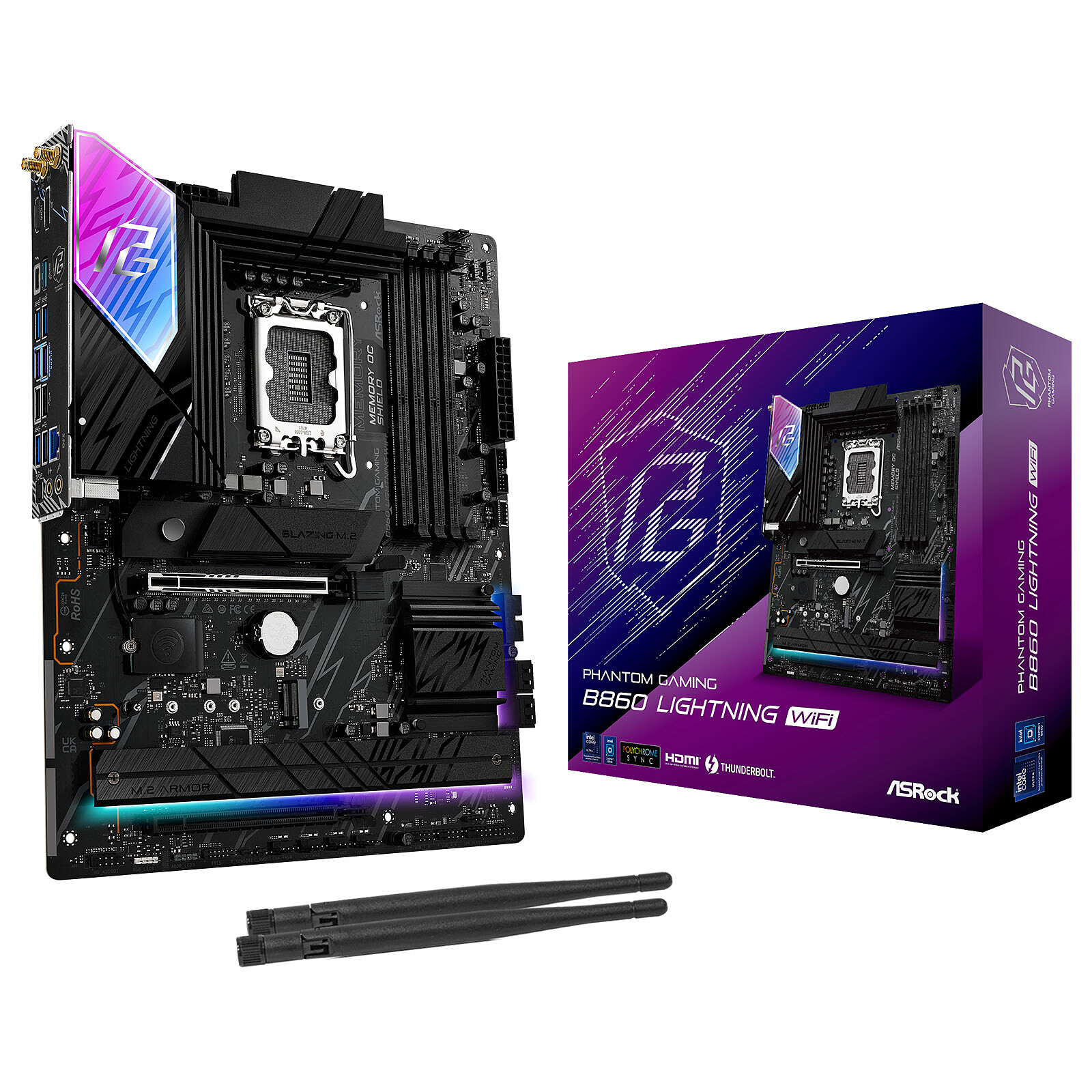 Matériels informatique ASRock B860 Lightning WiFi infinytech Réunion 01