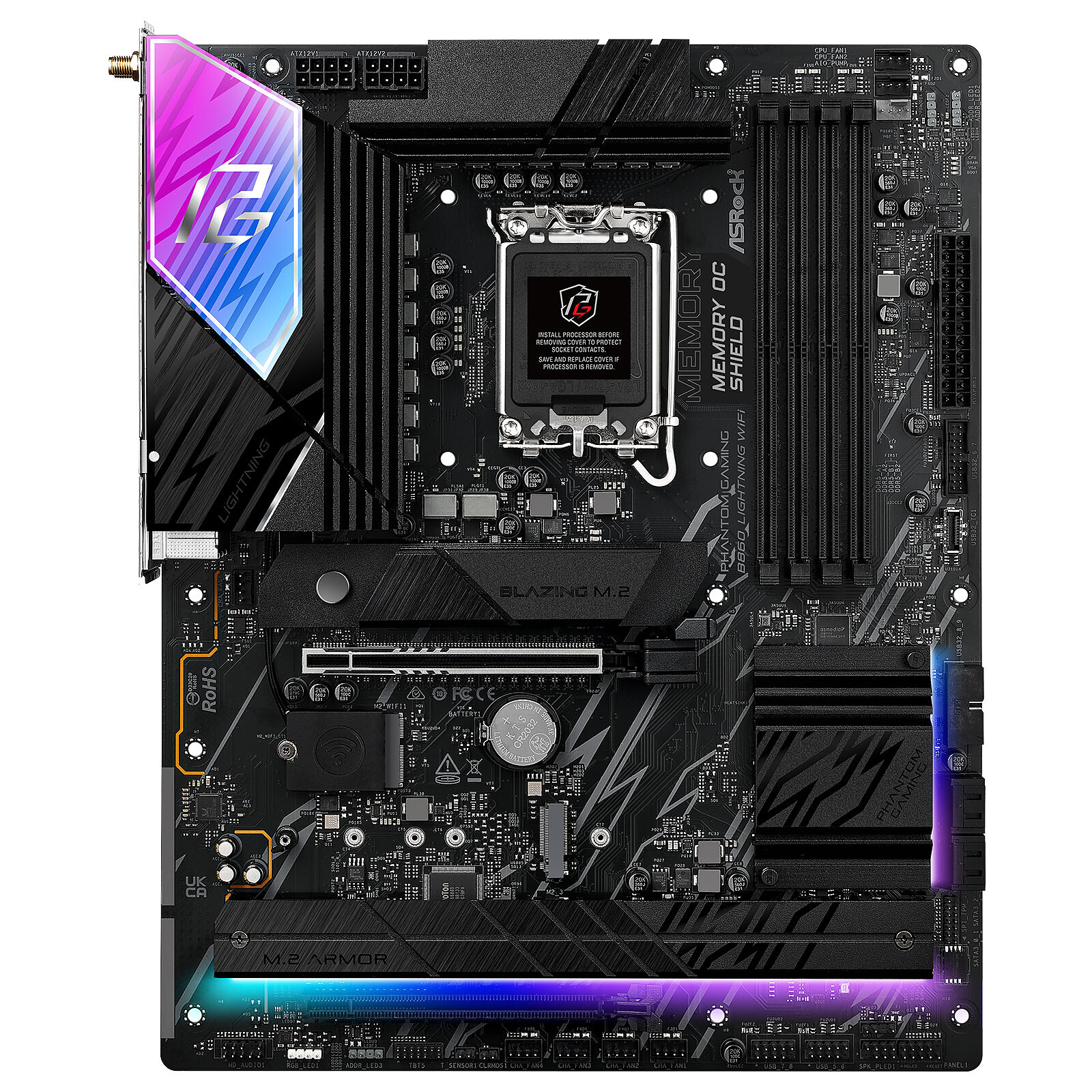 Matériels informatique ASRock B860 Lightning WiFi infinytech Réunion 02