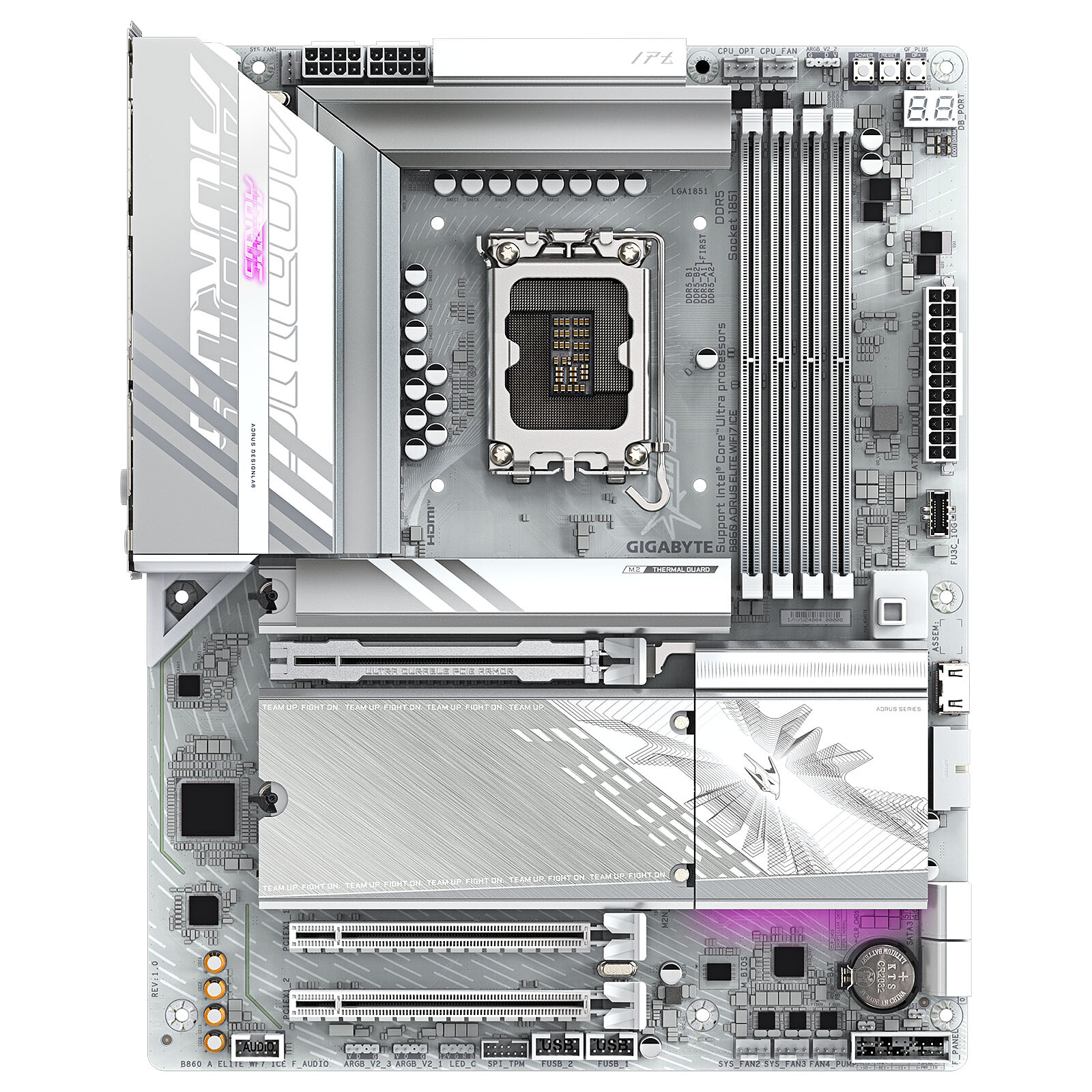 Matériels informatique Gigabyte B860 Aorus Elite WiFi7 Ice infinytech Réunion 02