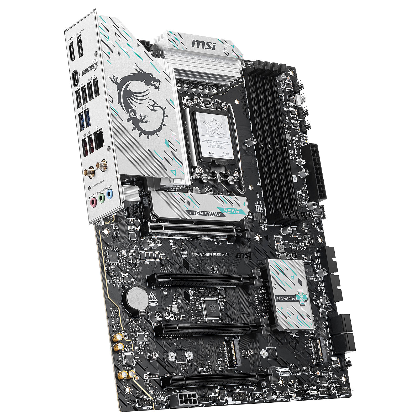 Matériels informatique MSI B860 Gaming Plus WiFi infinytech Réunion 03