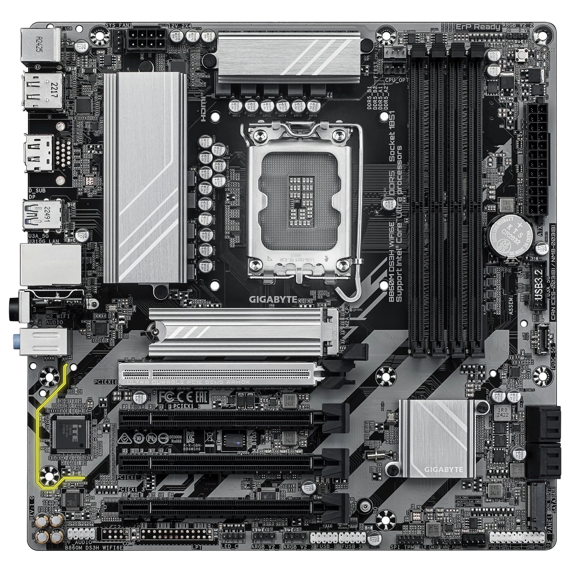 Matériels informatique Gigabyte B860M DS3H WiFi6E infinytech Réunion 02