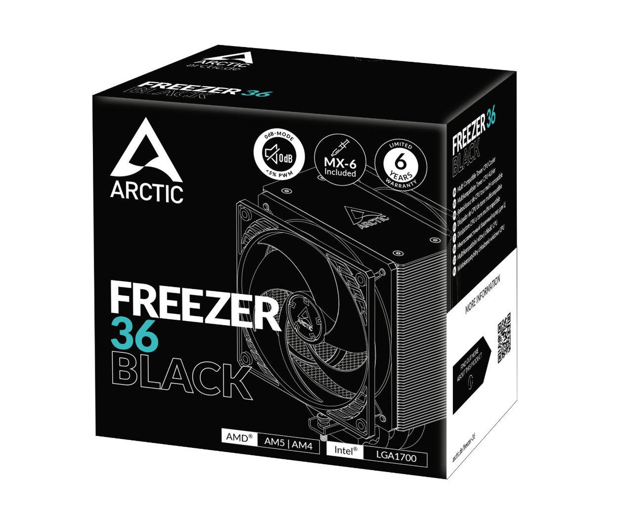 Matériels informatique Arctic Freezer 36 Noir infinytech Réunion 05