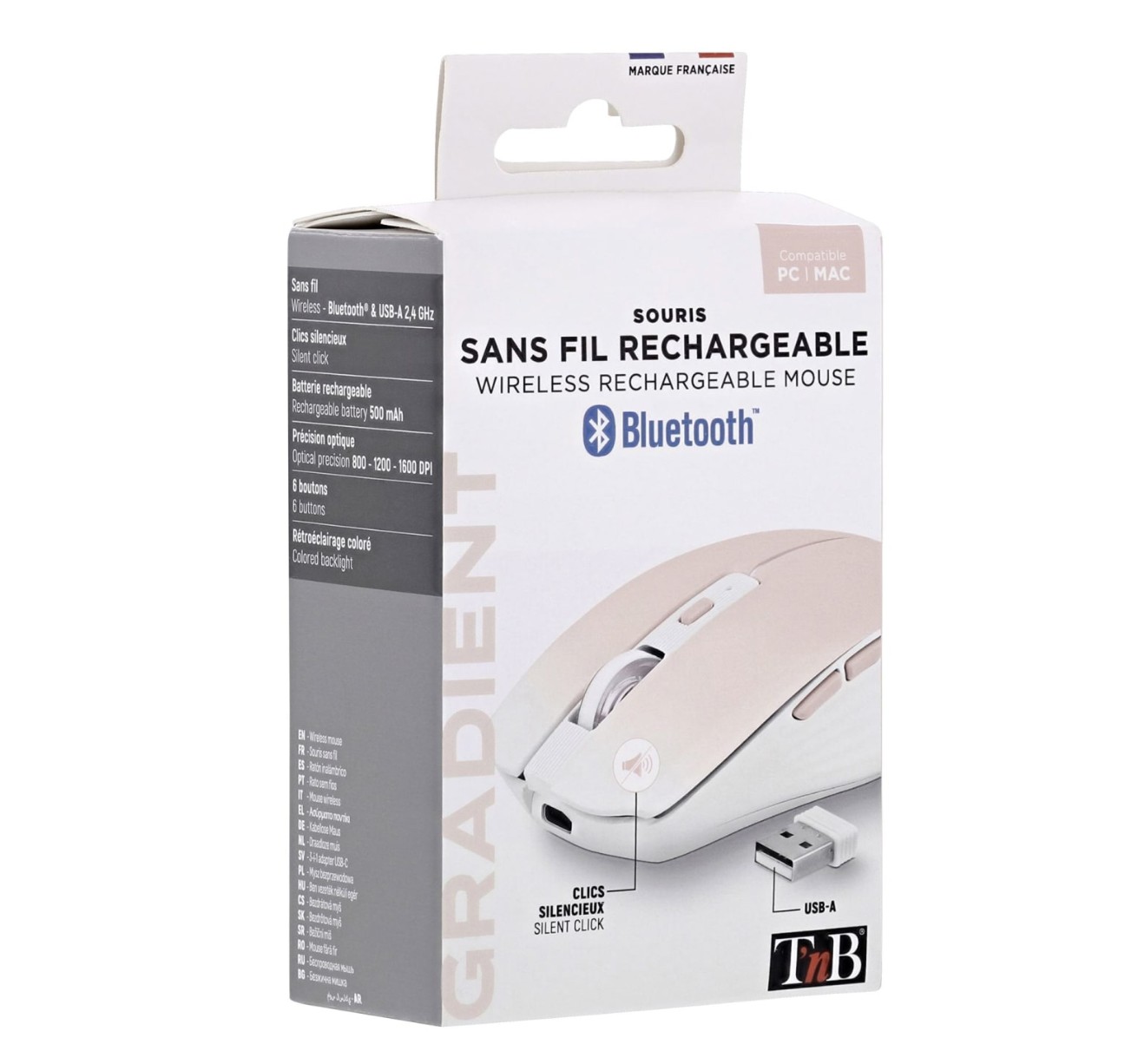 Matériels informatique TNB MWGRADIENTBL Dual Connect Rose Gradient infinytech Réunion 07