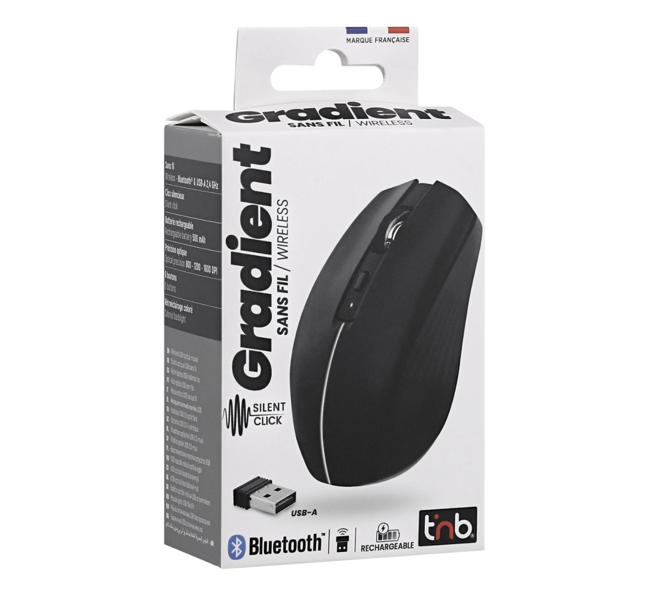 Matériels informatique TNB MWGRADIENTBL Dual Connect Noire Gradient infinytech Réunion 07