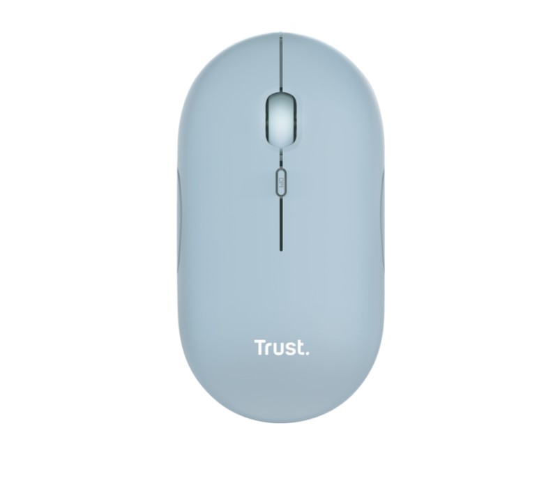 Souris TRUST Puck Sans Fil et Bluetooth Bleue infinytech Réunion 20
