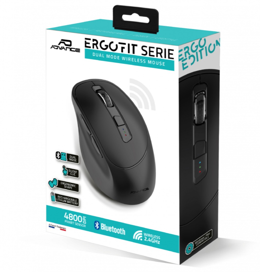Matériels informatique ADVANCE ERGOFIT Noire infinytech Réunion 03