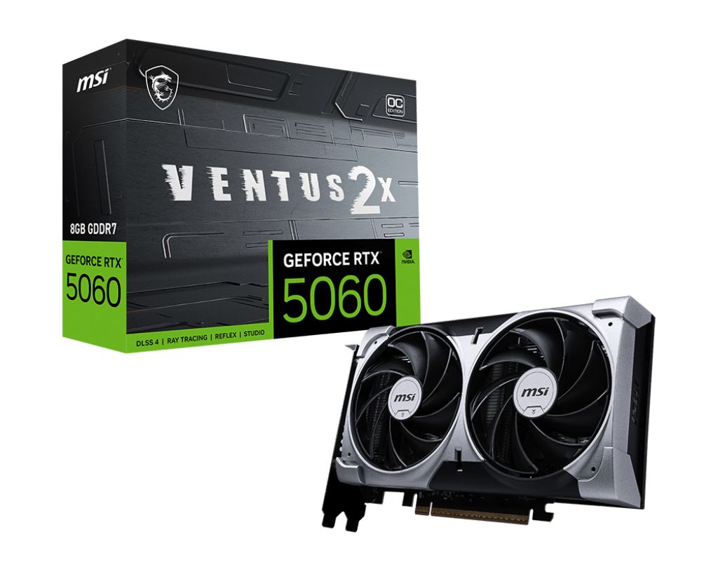 Matériels informatique MSI GeForce RTX 5060 8G VENTUS 2X OC infinytech Réunion 01