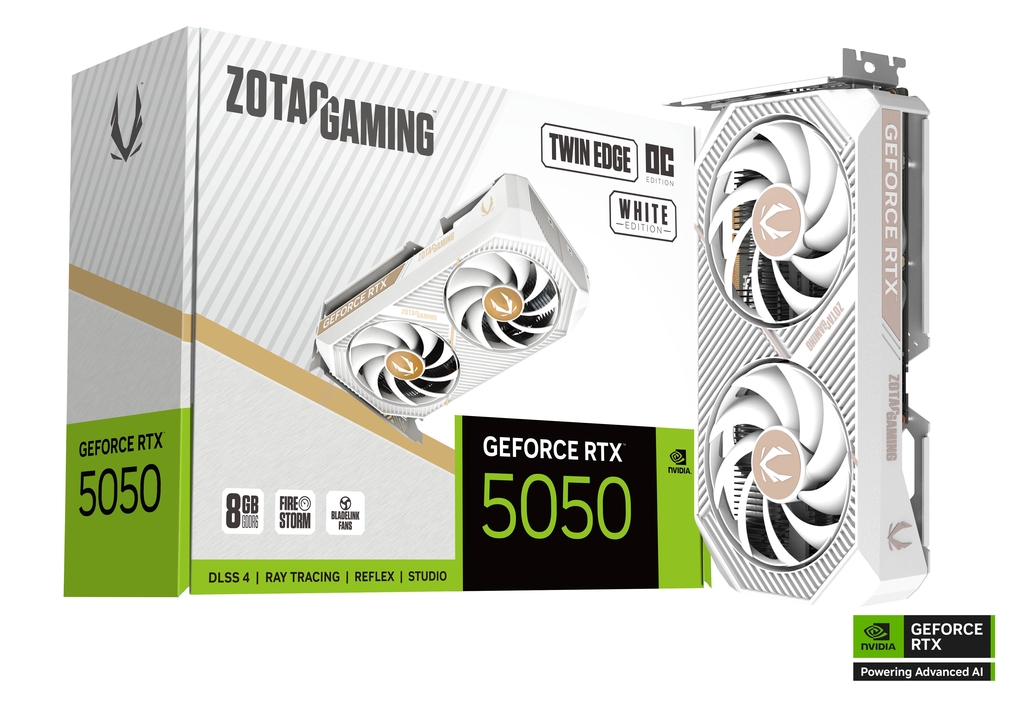 Matériels informatique ZOTAC GAMING GeForce RTX 5050 Twin Edge OC White infinytech Réunion 01