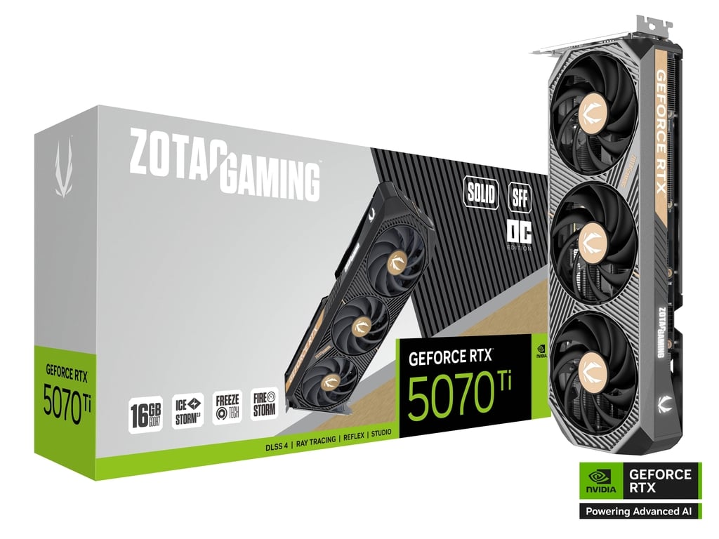 Matériels informatique ZOTAC GAMING GeForce RTX 5070 Ti SOLID SFF OC infinytech Réunion 01