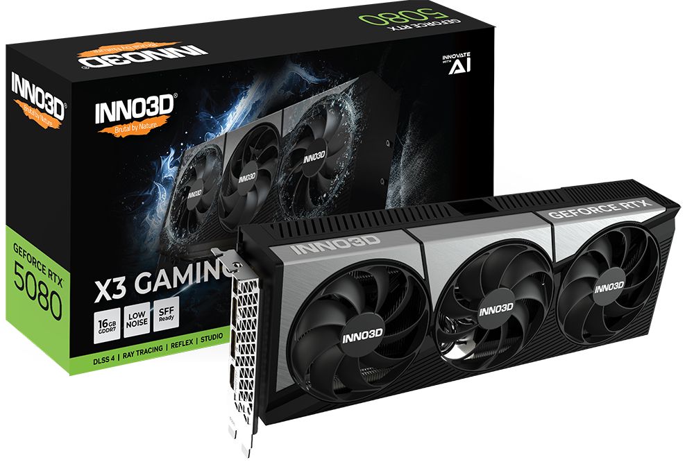 Matériels informatique INNO3D GeForce RTX 5080 X3 Gaming OC infinytech Réunion 01