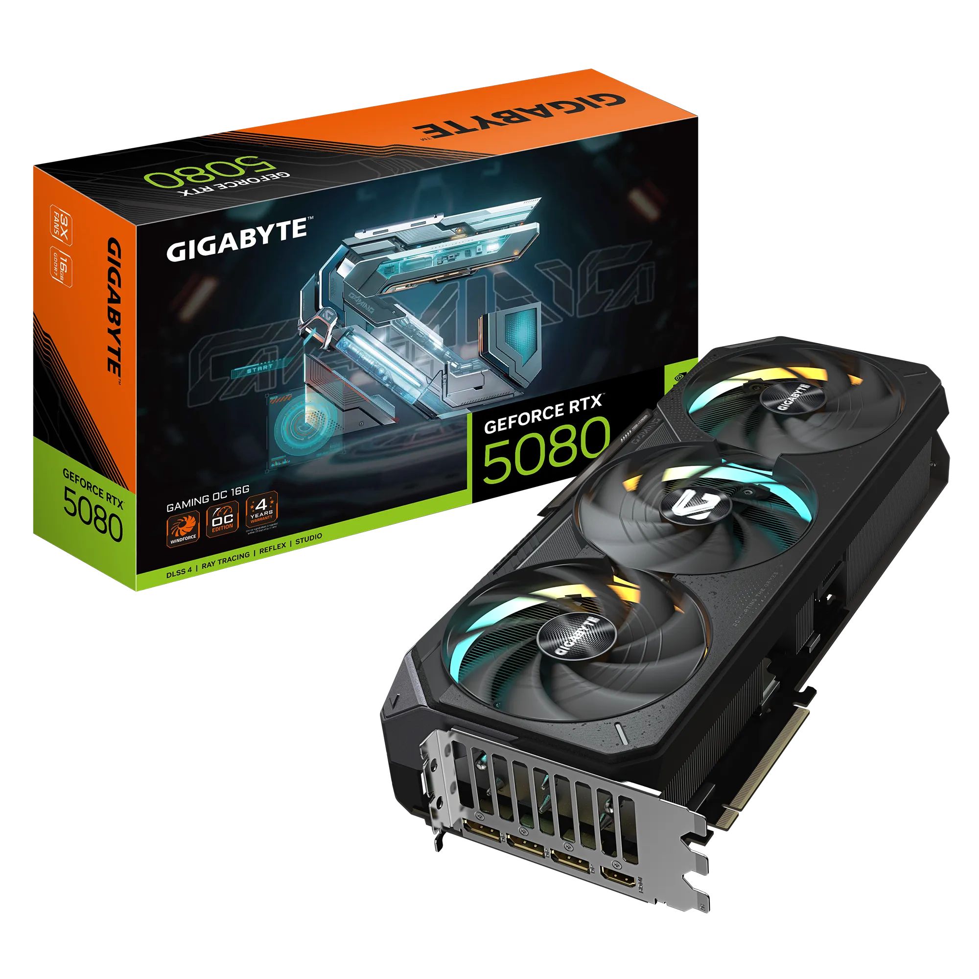 Matériels informatique GIGABYTE GeForce RTX 5080 GAMING OC 16G infinytech Réunion 01