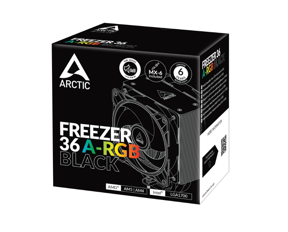 Matériels informatique Arctic Freezer 36 PWm RGB Noir infinytech Réunion 05