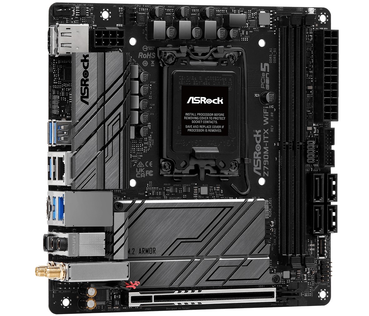 Matériels informatique ASRock Z790M-ITX WiFi DDR5 infinytech Réunion 04