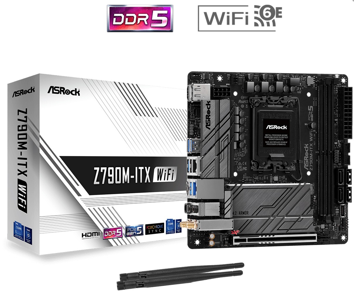 Matériels informatique ASRock Z790M-ITX WiFi DDR5 infinytech Réunion 01