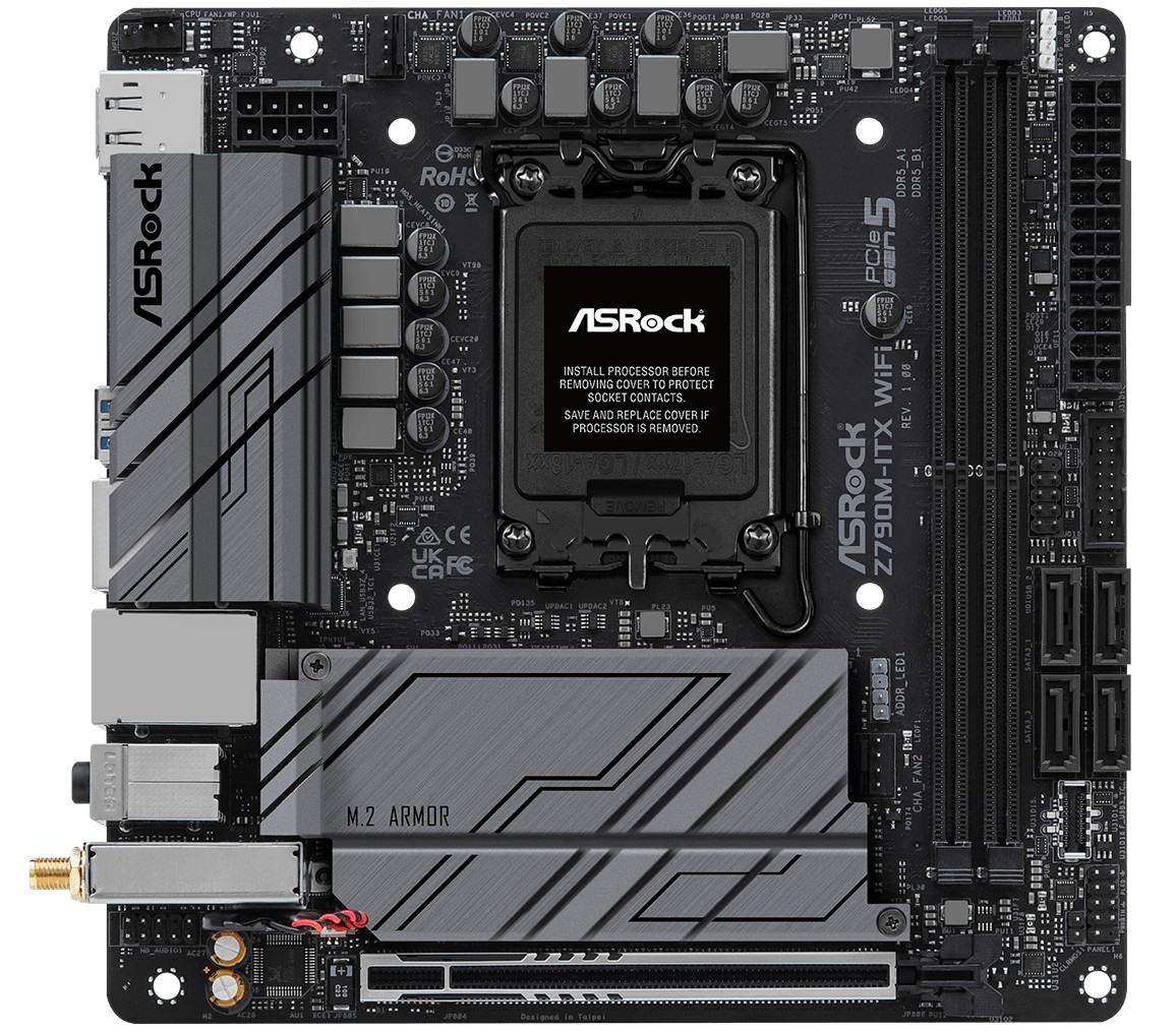 Matériels informatique ASRock Z790M-ITX WiFi DDR5 infinytech Réunion 02