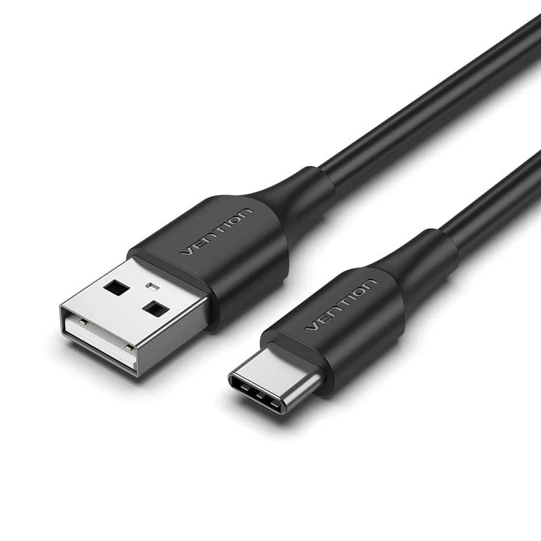 Matériels informatique câble VENTION USB Type-A Mâle vers USB Type-C Mâle 1m Noir infinytech Réunion 01