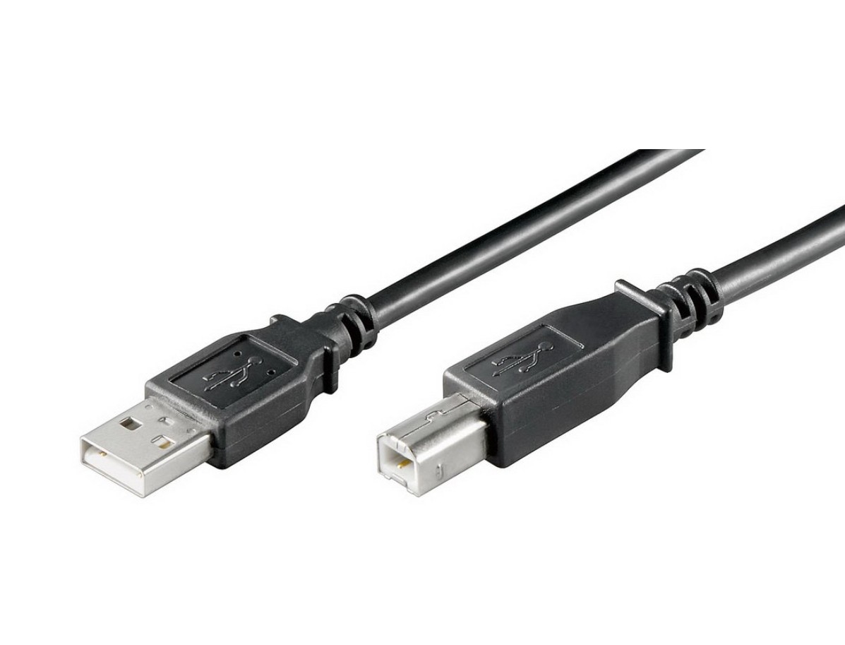 Matériels informatique câble GOOBAY USB-A Mâle vers USB-B Mâle 1.8m Noir infinytech Réunion 01