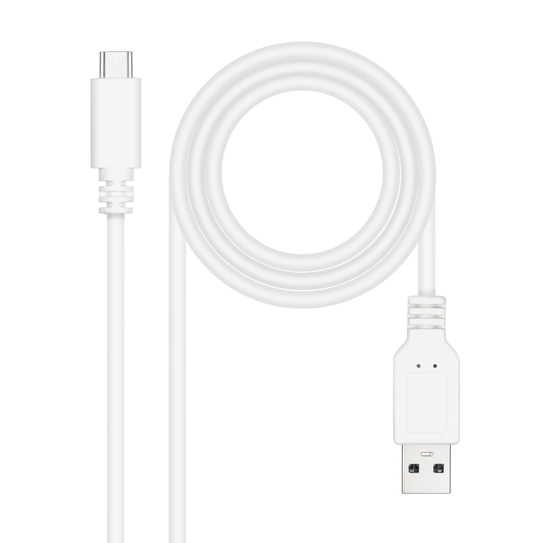 Matériels informatique NANOCABLE 10.01.2101-W USB 2.0 Mâle vers USB-C Mâle 1m Blanc infinytech Réunion 01