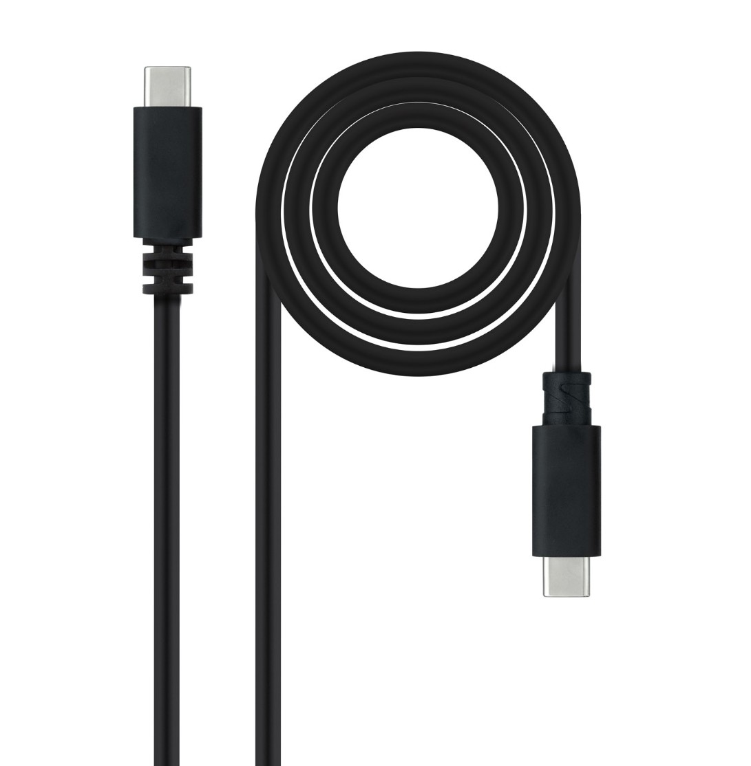 Matériels informatique NANOCABLE 10.01.2301 USB-C Mâle Mâle 1m Noir infinytech Réunion 01